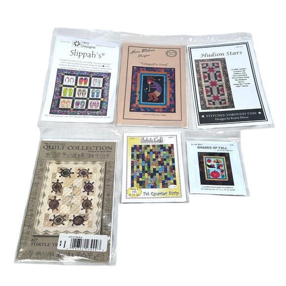 Vintage Quilt Patterns Wall Hanging Table Runner Applique Patchwork Lot of 30 - Picture 2 of 6